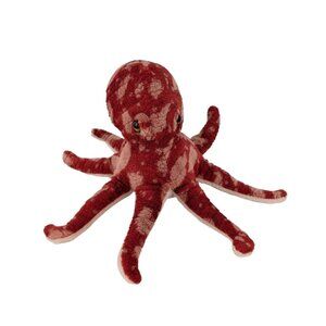 Aurora Octopus Plush 9" Stuffed Animal Toy 2018 Coral Red Spotted Mini Flopsie